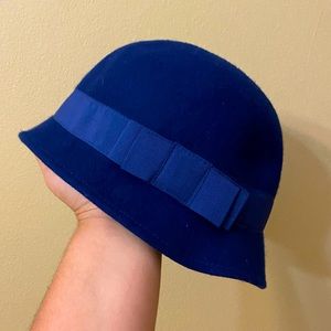 Blue Felt Hat